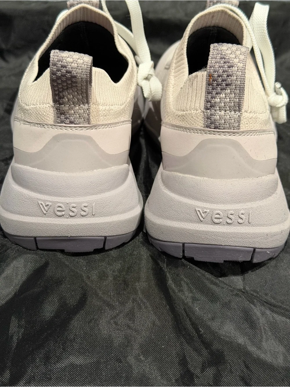 Vessi Stormburst Light Quartzite Waterproof Knit Sneakers, Women sz 6
